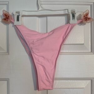 Light Pink Butterfly Accent Bikini Bottom